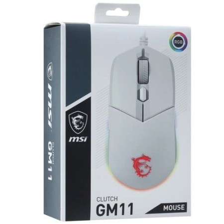 Мышь проводная MSI CLUTCH GM11 (CLUTCH GM11 WHITE) белый