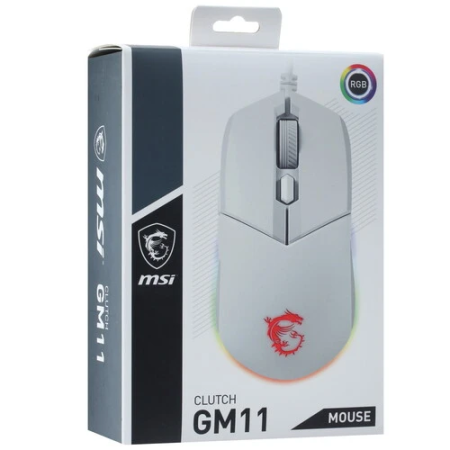 Мышь проводная MSI CLUTCH GM11 (CLUTCH GM11 WHITE) белый
