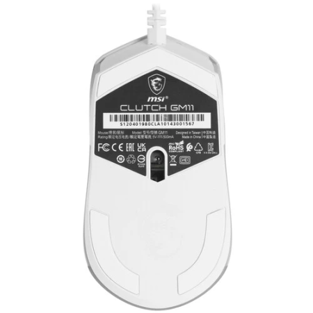 Мышь проводная MSI CLUTCH GM11 (CLUTCH GM11 WHITE) белый
