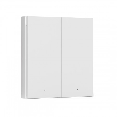 Настенный беспроводной выключатель Aqara Wireless Remote Switch H1(Double Rocker) WRS-R02 белый