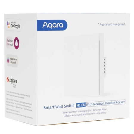 Умный выключатель Aqara Smart Wall Switch H1 (WS-EUK04) белый