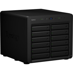 Модуль расширения 12-ти дисковый для увеличения дисковой емкости Synology DX1222 черный