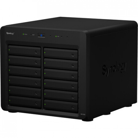 Модуль расширения 12-ти дисковый для увеличения дисковой емкости Synology DX1222 черный