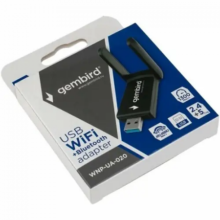 Wi-Fi адаптер Gembird WNP-UA-020 черный