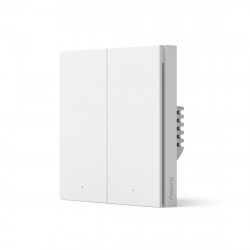 Настенный выключатель AQARA Smart Wall Switch H1 (No Neutral, Double Rocker) WS-EUK02 белый