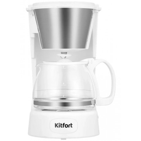 Кофеварка капельная Kitfort КТ-7631 белый