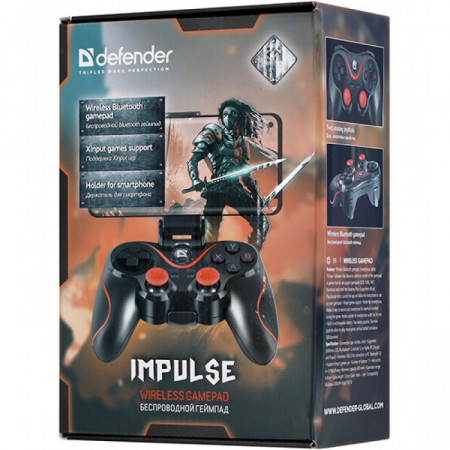 Джойстик беспроводной Defender Impulse (64284) черный