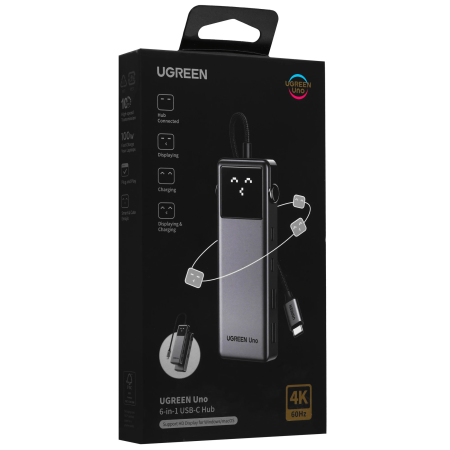 Док-станция UGREEN CM888 (35998) серый