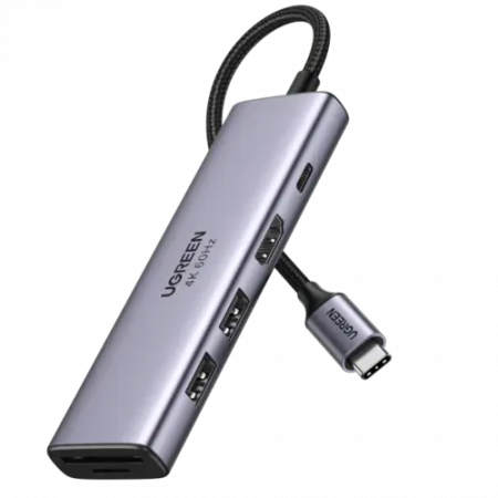 Док-станция UGREEN CM888 (35998) серый