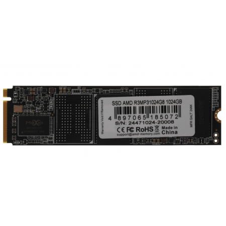1024 ГБ SSD диск AMD RADEON R3 Series M.2 PCIe 3.0 2280 R3500MB/s W3100MB/s (R3MP31024G8) черный