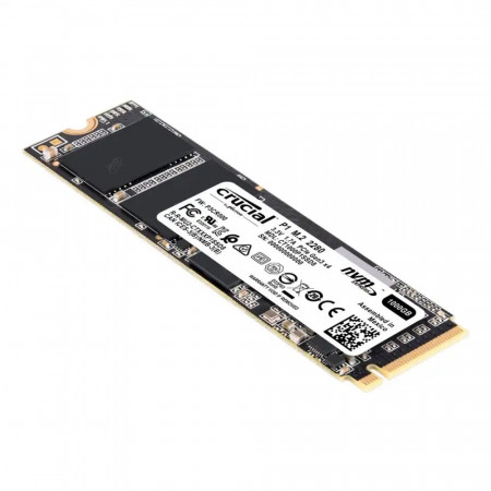 1000 ГБ SSD диск Crucial P1 M.2 PCIe 3.0 NVMe R2000MB/s W1700MB/s (CT1000P1SSD8) черный