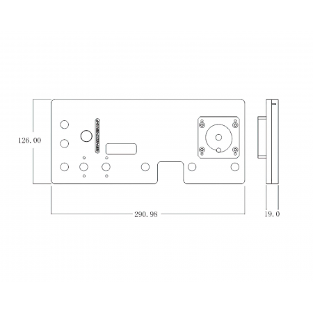 Панель для кейса Bykski RGV-NZXT-H510-P + помпа CP-PMD3COV-X прозрачный