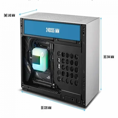 Корпус Lian Li A4H2O m-ITX (G99.A4H2OA4.00) Silver