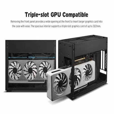 Корпус Lian Li A4H2O m-ITX (G99.A4H2OX4.00) черный