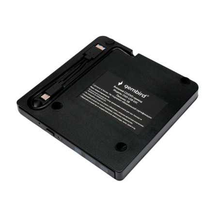Внешний оптический привод Gembird DVD-USB-03C черный
