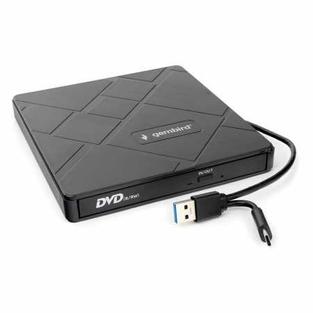Внешний оптический привод Gembird DVD-USB-04 черный