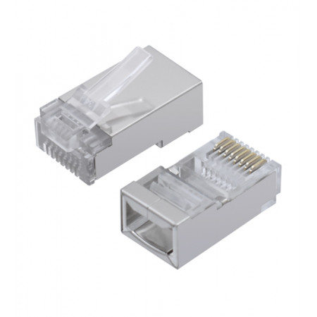 Коннектор Cablexpert RJ45 (PLUG5SP/100) 100 шт серебристый