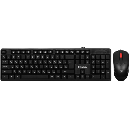 Клавиатура + мышь проводная Defender Line C-511 RU (45511) черный