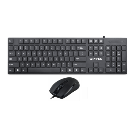 Клавиатура + мышь проводная Wintek WS-KB-510 черный
