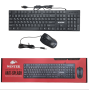Клавиатура + мышь проводная Wintek WS-KB-510 черный