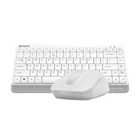 Клавиатура + мышь беспроводная A4tech Fstyler FG1112-White USB белый