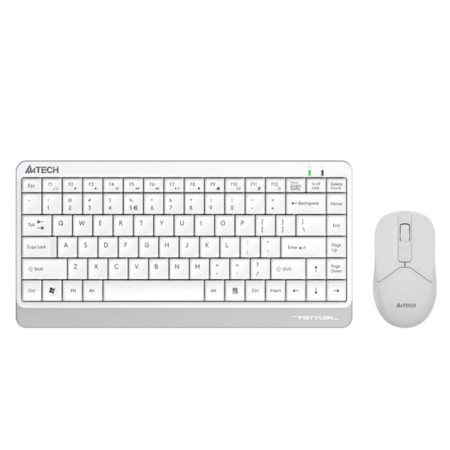 Клавиатура + мышь беспроводная A4tech Fstyler FG1112-White USB белый