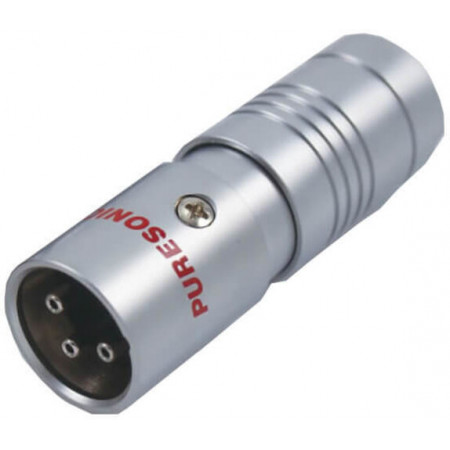 Коннектор для аудио XLR Puresonic XLR-3M-BG серый