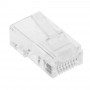 Коннектор Lanmaster RJ45 (TWT-PL45-8P8C) 100 шт прозрачный