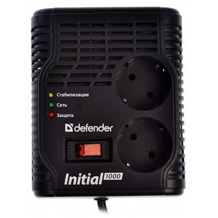 Стабилизатор напряжения Defender AVR Initial 1000 (99018) черный