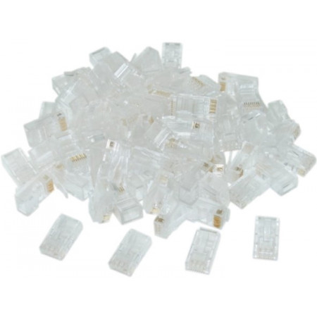 Коннектор Cablexpert RJ45 (LC-8P8C-002) 100 шт прозрачный