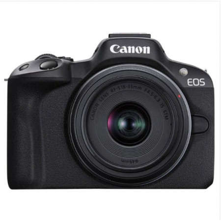 Беззеркальный фотоаппарат со сменной оптикой Canon D.CAM EOS R50 BK + RFS18-45 S SEE черный