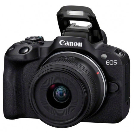 Беззеркальный фотоаппарат со сменной оптикой Canon D.CAM EOS R50 BK + RFS18-45 S SEE черный