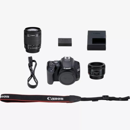 Зеркальный фотоаппарат Canon EOS 250D EF-S 18-55 IS STM Kit (3454C007AA) черный