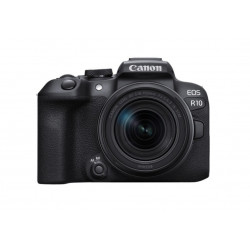 Беззеркальный фотоаппарат со сменной оптикой CANON EOS R10 + RF-S IS STM (5331C048AA) черный