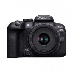 Беззеркальный фотоаппарат со сменной оптикой CANON EOS R10 + RF-S IS STM (5331C047) черный