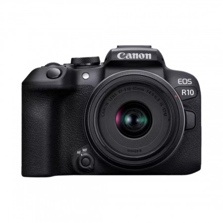Беззеркальный фотоаппарат со сменной оптикой CANON EOS R10 + RF-S IS STM (5331C047) черный
