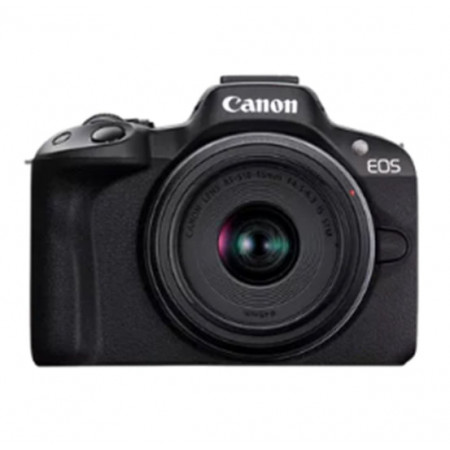 Беззеркальный фотоаппарат со сменной оптикой CANON EOS R50 + RF-S 18-45 mm IS STM (5811C033) черный