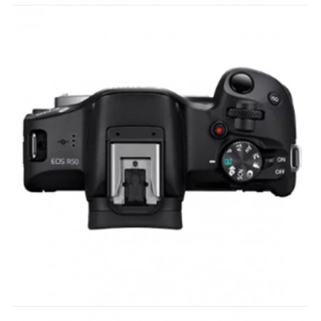 Беззеркальный фотоаппарат со сменной оптикой CANON EOS R50 + RF-S 18-45 mm IS STM (5811C033) черный