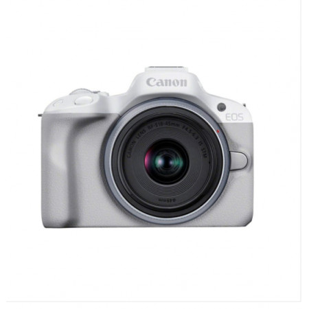 Беззеркальный фотоаппарат со сменной оптикой Canon EOS R50 + RF-S 18-45 mm IS STM (5812C030) белый
