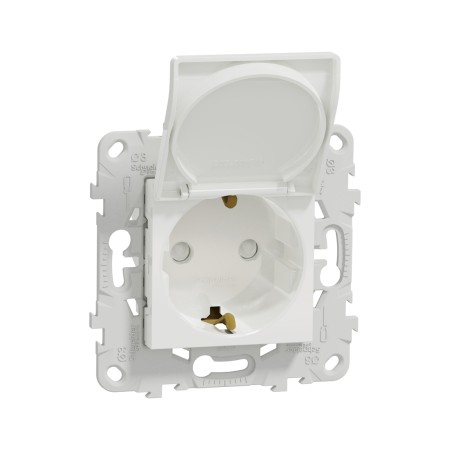 Розетка с заземлением SE NU503718TA Белый