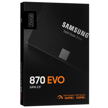 250 ГБ SSD диск Samsung 870 EVO (MZ-77E250B/EU) черный