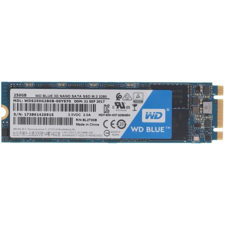 250 ГБ SSD диск WD BLUE 3D NAND (WDS250G2B0B) синий
