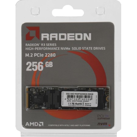 256 ГБ SSD диск AMD Radeon R3 (R3MP30256G8) черный