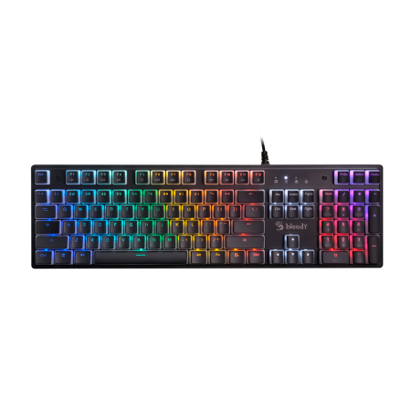 Клавиатура проводная A4Tech Bloody S510R-Pudding черный