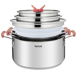 Набор посуды Tefal Optispace G720SD74 (2100115982) серебристый