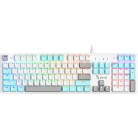 Клавиатура проводная A4Tech Bloody S520N ICY WHITE белый