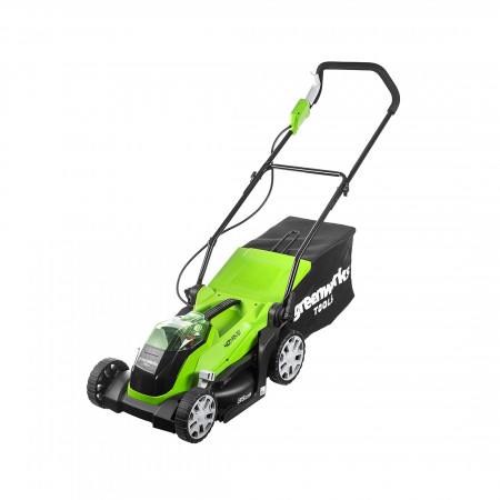 Газонокосилка аккумуляторная GreenWorks G40LM35K2 (2501907UA) зеленый (С АККУМУЛЯТОРАМИ)