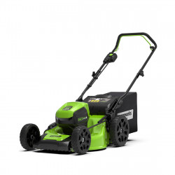 Газонокосилка аккумуляторная GreenWorks GD60LM46HPK4 (2502807UB) зеленый (С АККУМУЛЯТОРАМИ)