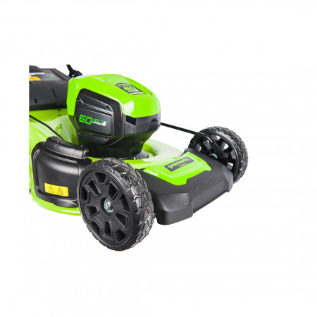 Газонокосилка аккумуляторная GreenWorks GD60LM46HPK4 (2502807UB) зеленый (С АККУМУЛЯТОРАМИ)