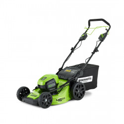 Газонокосилка аккумуляторная GreenWorks GD60LM46SPK4 (2502907UB) зеленый (С АККУМУЛЯТОРАМИ)